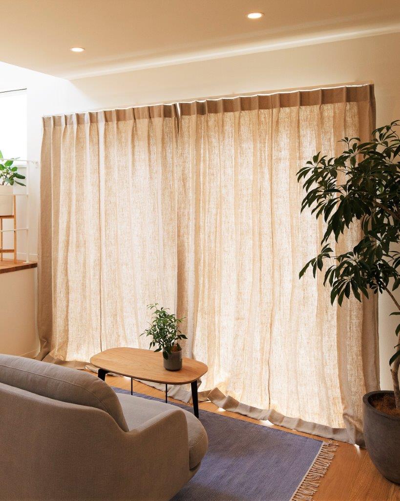 リネンカーテン商品写真1